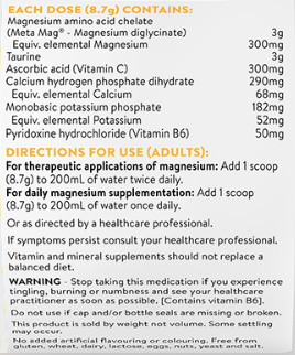 ethical nutrients mega magnesium label
